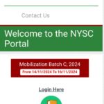 NYSC OPEN PORTAL FOR BATCH C REGISTRATION