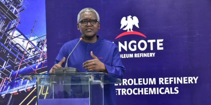 Dangote Refinery claims to sell fuel at N990/litre to trucks, says any imported petrol cheaper than that is substandard