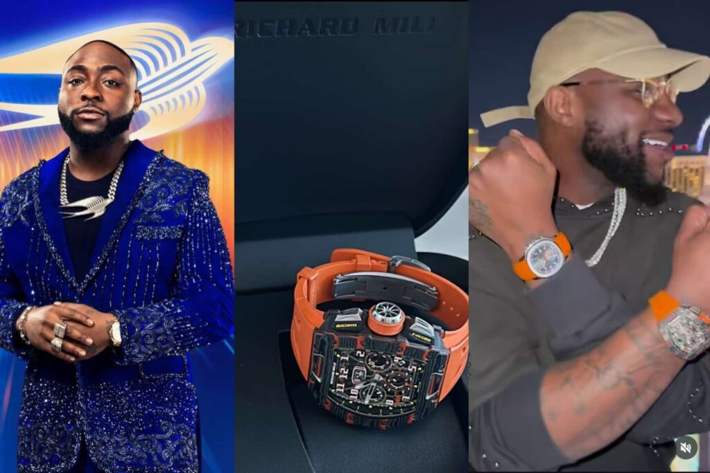 Davido buys himself a $500k new Richard Mille wristwatch as birthday gift (Video)