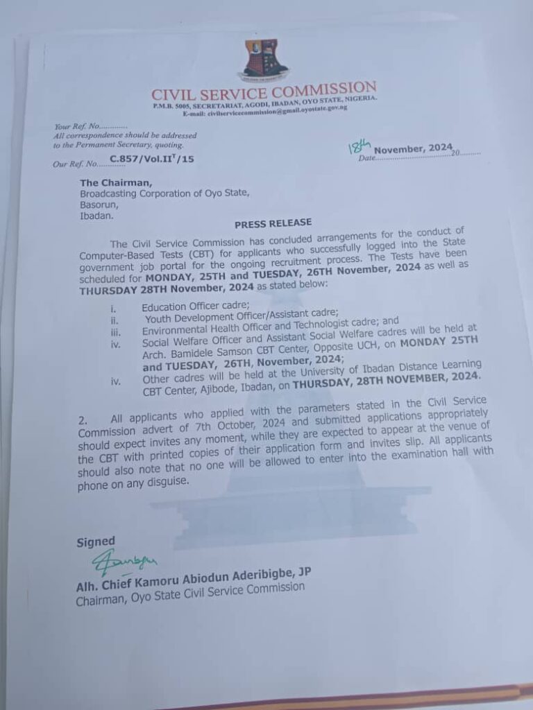 CIVIL SERVICE COMMISSION RECRUITMENT