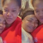 “Thank you for the love, prayers, and support over the years” – Dayo Amusa appreciates Toyin Abraham as she pays visit to her and her newborn son (Video)