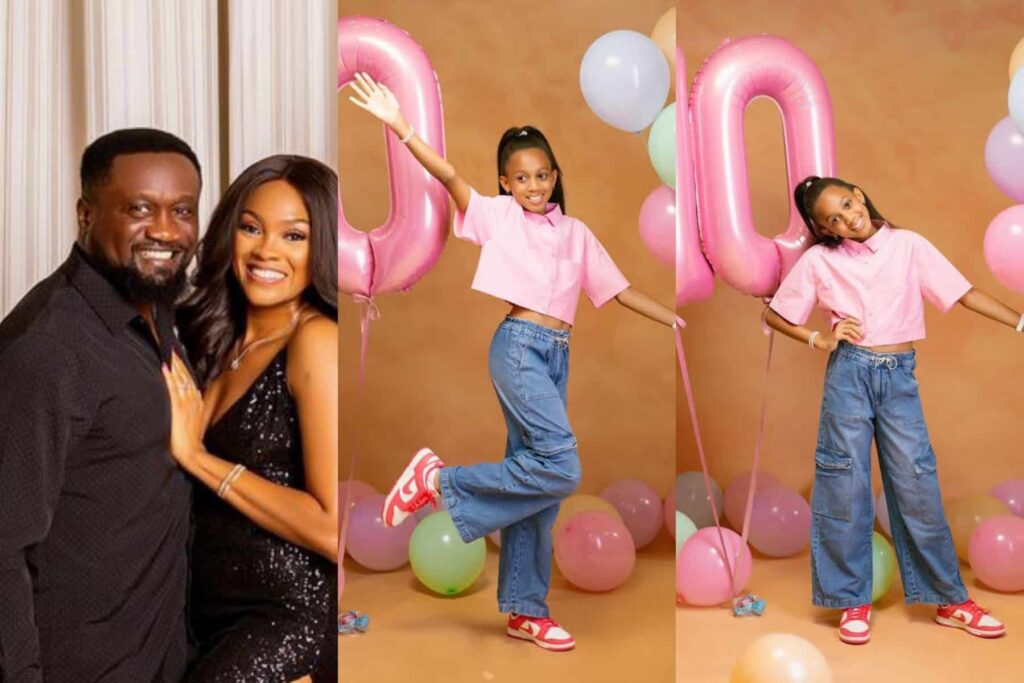 “You are a true leader and friend and I’m proud of the person you are becoming” – Jude Okoye’s wife, Ify celebrates daughter as she turns 10