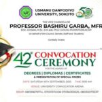 UDUS announces 42nd convocation ceremony