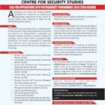 UNIABUJA Centre for Security Studies (CSS), Postgraduate admission, 2025/2026